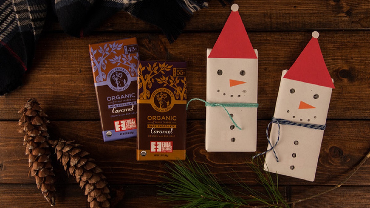 Snowmen Chocolate Bars: DIY Project