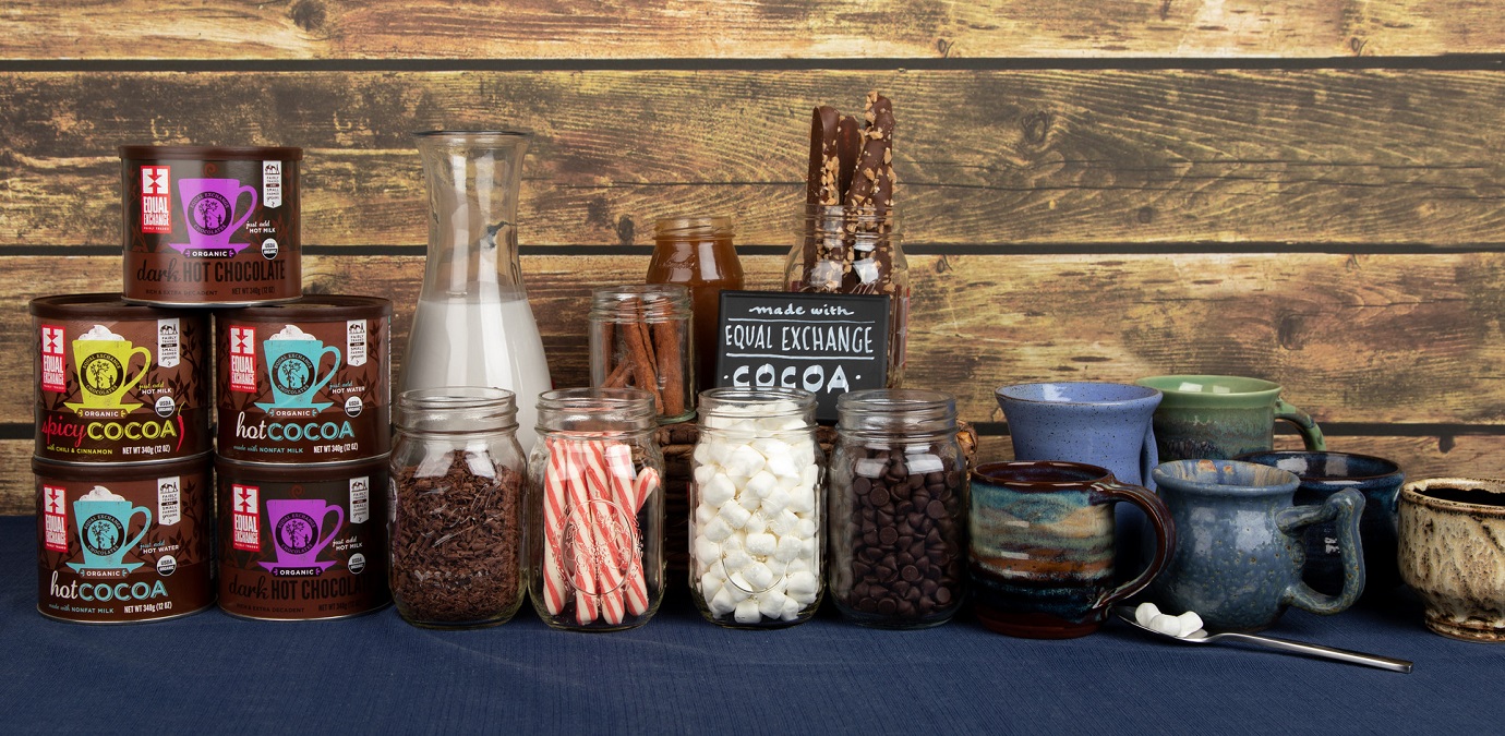 An assortment of toppings for a cocoa bar