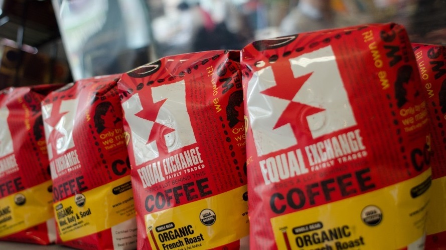 bags of fair trade coffee